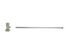 Toilet Supply Kit - Contemporary Square Handle with 1/4 Turn Ceramic Disc Cartridge Valve (MT5004-NL) - Angle, Flat Head Riser