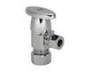 Brass Oval Handle with 1/4 Turn Ceramic Disc Cartridge Valve - Lead Free - Angle (1/2" Compression)