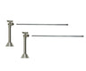 Lavatory Supply Kit - Brass Cross Handle with 1/4 Turn Ball Valve (MT629-NL) - Angle Sweat, No Trap