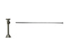 Toilet Supply Kit - Brass Oval Handle with 1/4 Turn Ceramic Disc Cartridge Valve (MT6160-NL) - Angle Sweat, Flat Head Riser