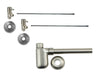 Lavatory Supply Kit - Contemporary Lever Handle with 1/4 Turn Ceramic Disc Cartridge Valve (MT5003L-NL) - Angle, Bottle Trap