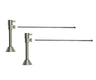 Lavatory Supply Kit - Contemporary Lever Handle with 1/4 Turn Ceramic Disc Cartridge Valve (MT516L-NL) - Angle Sweat, No Trap