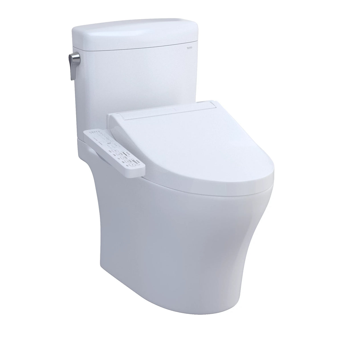 AquiaIV Cube -WASHLET+ C2 Two-Piece Toilet - 1.28 GPF & 0.9 GPF - New