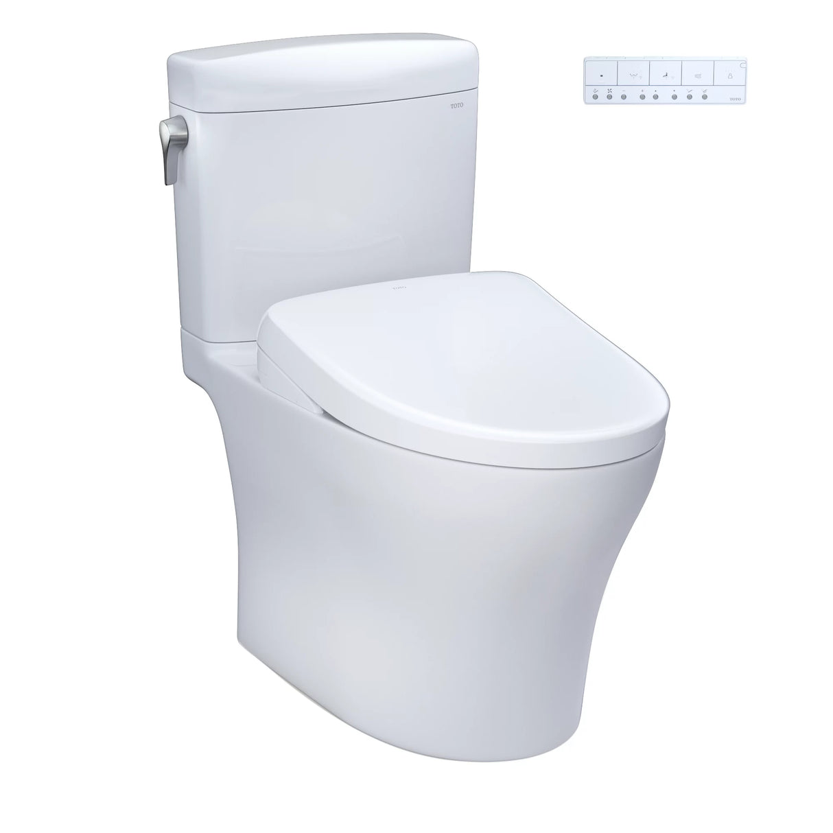 AquiaIV Cube -WASHLET+ S7 Two-Piece Toilet - 1.28 GPF & 0.9 GPF