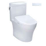AquiaIV Cube -WASHLET+ S7A Two-Piece Toilet - 1.28 GPF & 0.9 GPF