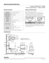 Connelly -WASHLET + C2 Two-Piece Toilet - 1.28 GPF & 0.9 GPF