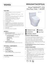Aimes-WASHLET+ S7 One-Piece Toilet - 1.28 GPF