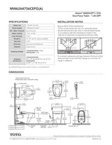 Aimes-WASHLET+ S7A One-Piece Toilet - 1.28 GPF