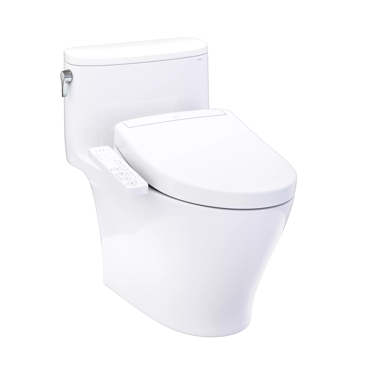 TOTO Nexus One-Piece Toilet, 1.28 GPF, Elongated, Skirted, WASHLET+ Connection, Cotton White