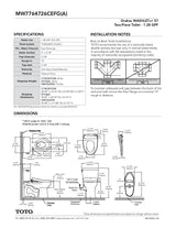 Drake WASHLET + S7 Two-Piece Toilet - 1.28 GPF - Universal Height