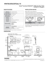 Drake TransitionalWASHLET + C2 Two-Piece Toilet - 1.28 GPF - Universal Height