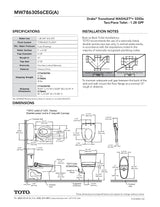 Drake TransitionalWASHLET + C2 Two-Piece Toilet - 1.28 GPF