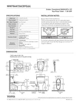 Drake TransitionalWASHLET + S7 Two-Piece Toilet - 1.28 GPF - Universal Height