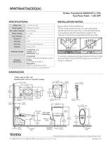 Drake TransitionalWASHLET + S7A Two-Piece Toilet - 1.28 GPF