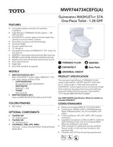 GuinevereWASHLET + S7 One-Piece Toilet - 1.28 GPF