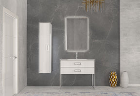 Armadi Art Monaco Chrome Wall Mount Bathroom Vanity - image 2