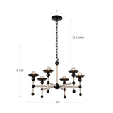 Alora Nadine 25-in Chandelier