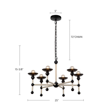Alora Nadine 25-in Chandelier