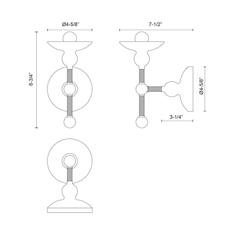 Alora Nadine 4-in Wall/Vanity Light