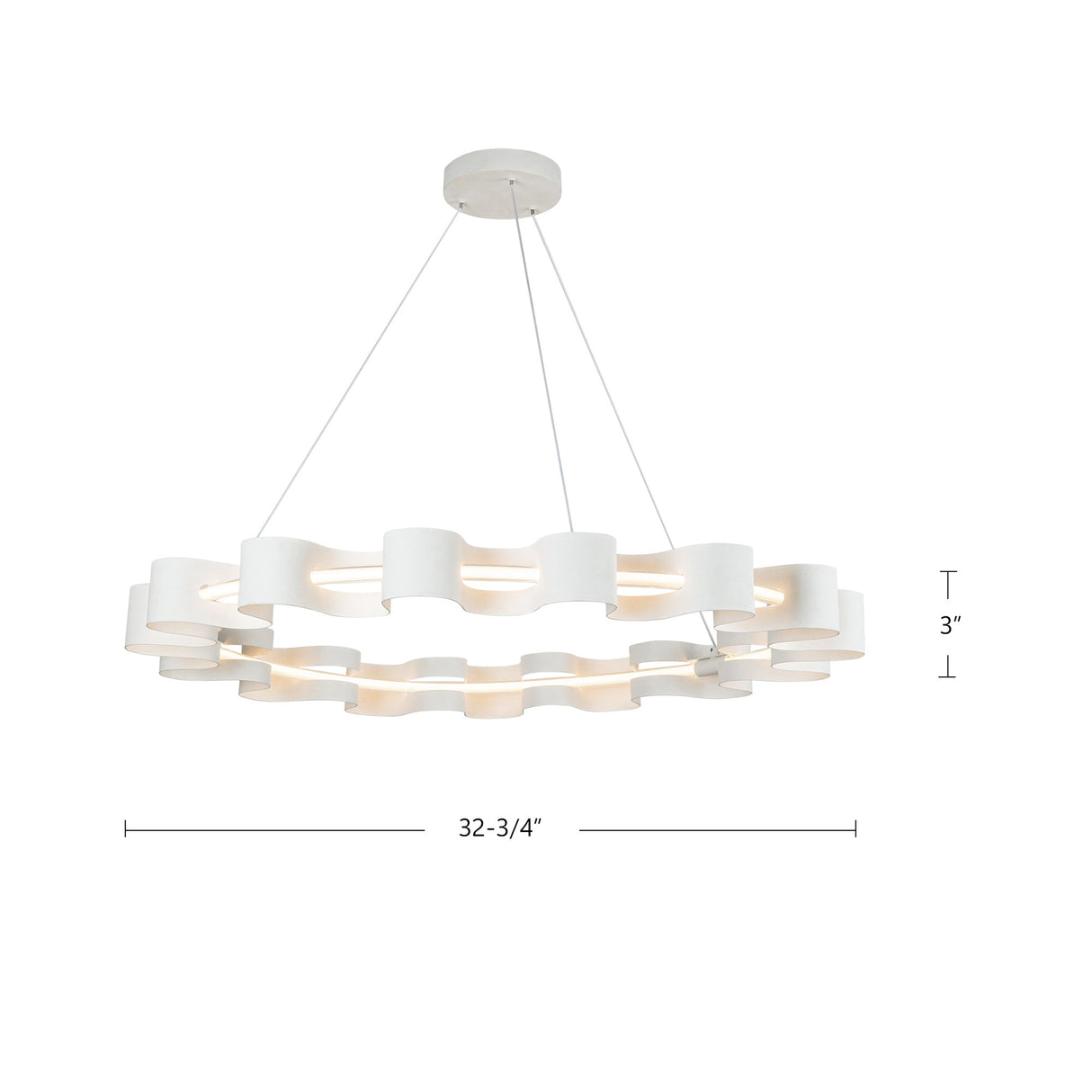 Kuzco Nami 32-in Chandelier