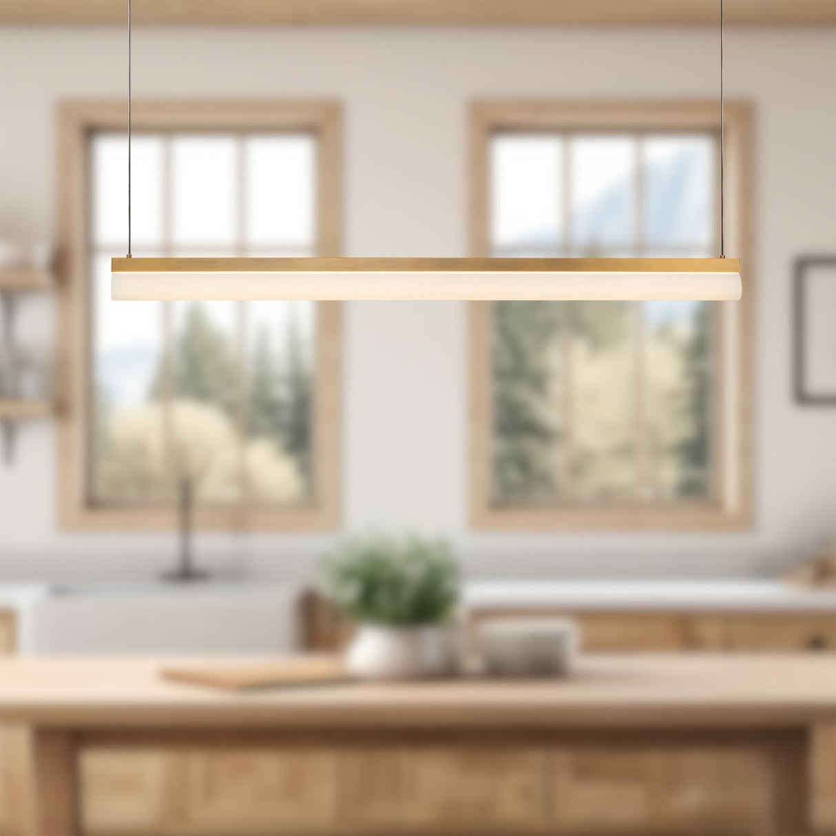 Kuzco Nio 45-in Linear Pendant