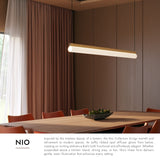 Kuzco Nio 45-in Linear Pendant