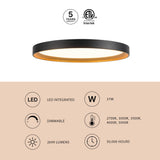 Kuzco Vibe Nix 15-in Flush Mount