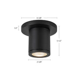 Kuzco Architectural Nordic 3-in (2-in Dia.) Exterior Ceiling