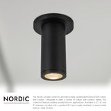 Kuzco Architectural Nordic 6-in (2-in Dia.) Exterior Ceiling