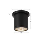 Kuzco Architectural Nordic 4-in (3-in Dia.) Exterior Ceiling