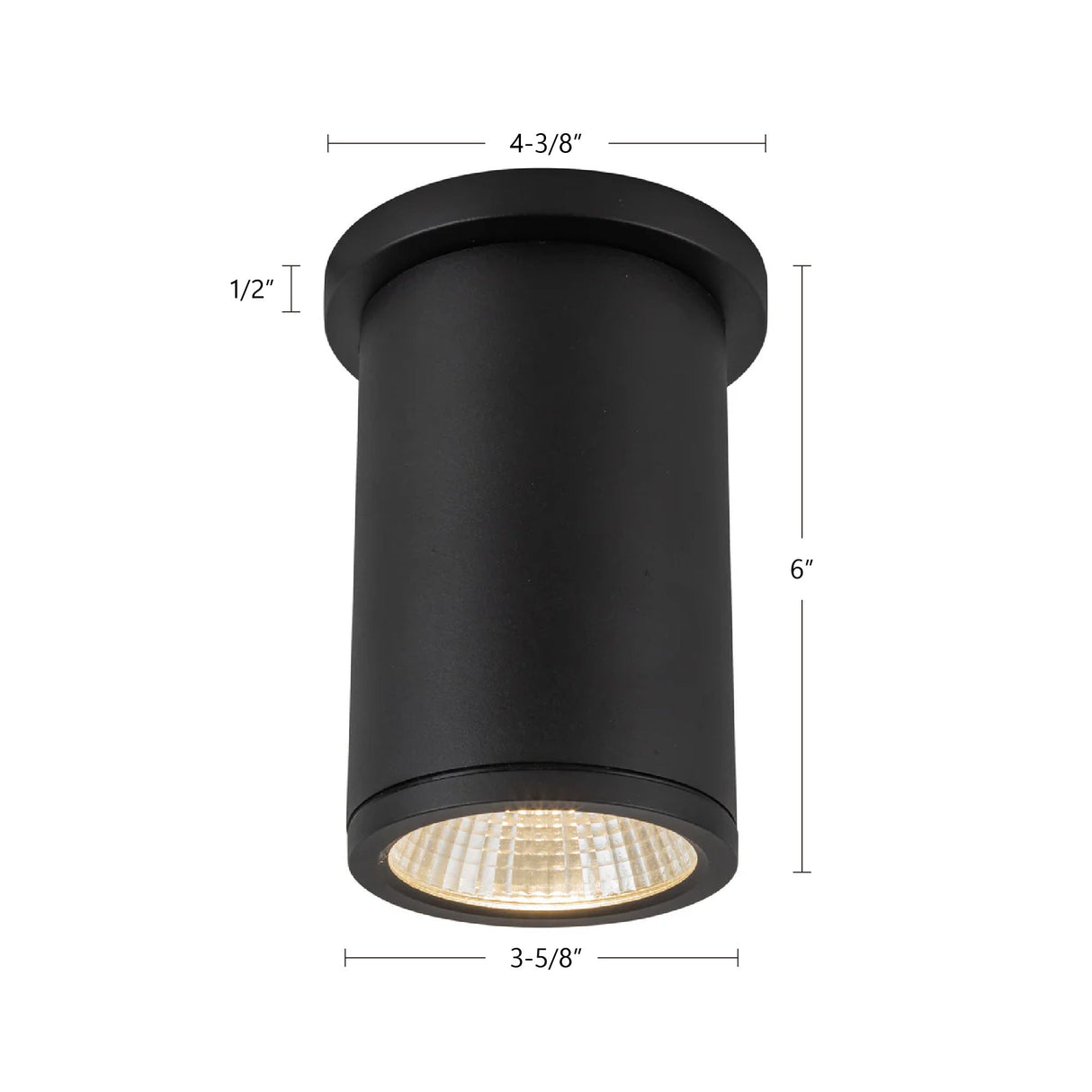 Kuzco Architectural Nordic 6-in (3-in Dia.) Exterior Ceiling