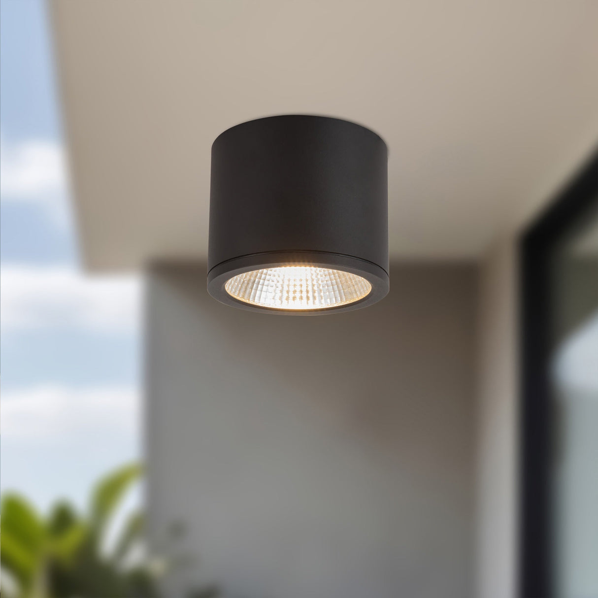 Kuzco Architectural Nordic 4-in (5-in Dia.) Exterior Ceiling