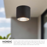 Kuzco Architectural Nordic 4-in (5-in Dia.) Exterior Ceiling