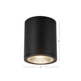 Kuzco Architectural Nordic 6-in (5-in Dia.) Exterior Ceiling