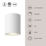 Kuzco Architectural Nordic 6-in (5-in Dia.) Exterior Ceiling