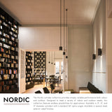Kuzco Architectural Nordic 3-in (2-in Dia.) Exterior Pendant