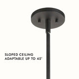 Kuzco Architectural Nordic 5-in (2-in Dia.) Exterior Pendant