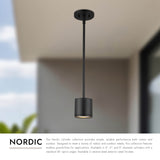 Kuzco Architectural Nordic 3-in (3-in Dia.) Exterior Pendant