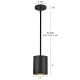 Kuzco Architectural Nordic 6-in (5-in Dia.) Exterior Pendant