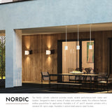 Kuzco Architectural Nordic 6-in (5-in Dia.) Exterior Pendant