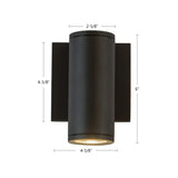Kuzco Architectural Nordic 6-in (2-in Dia.) Exterior Wall