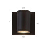 Kuzco Architectural Nordic 4-in (2-in Dia.) Exterior Wall