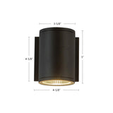 Kuzco Architectural Nordic 5-in (3-in Dia.) Exterior Wall