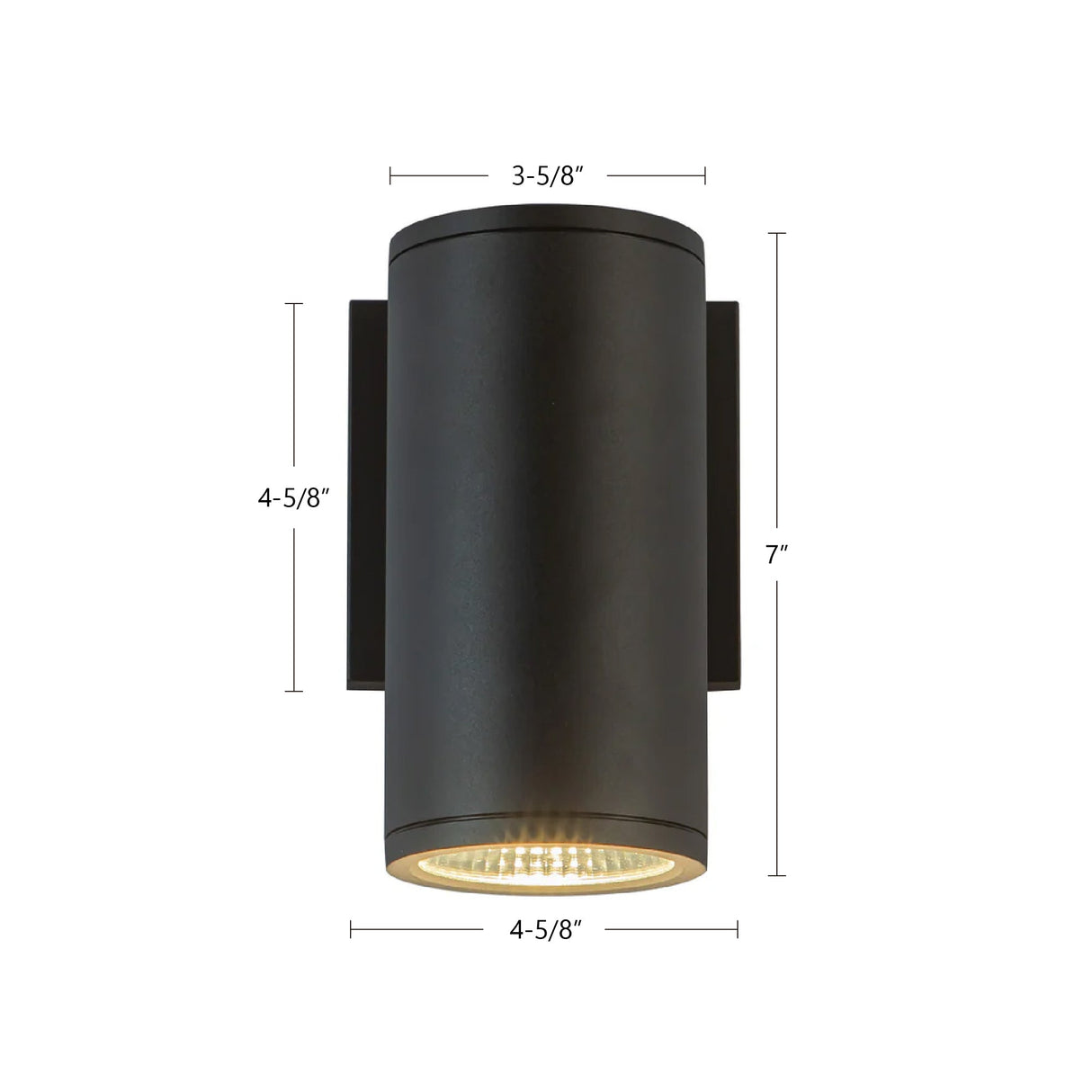 Kuzco Architectural Nordic 7-in (3-in Dia.) Exterior Wall