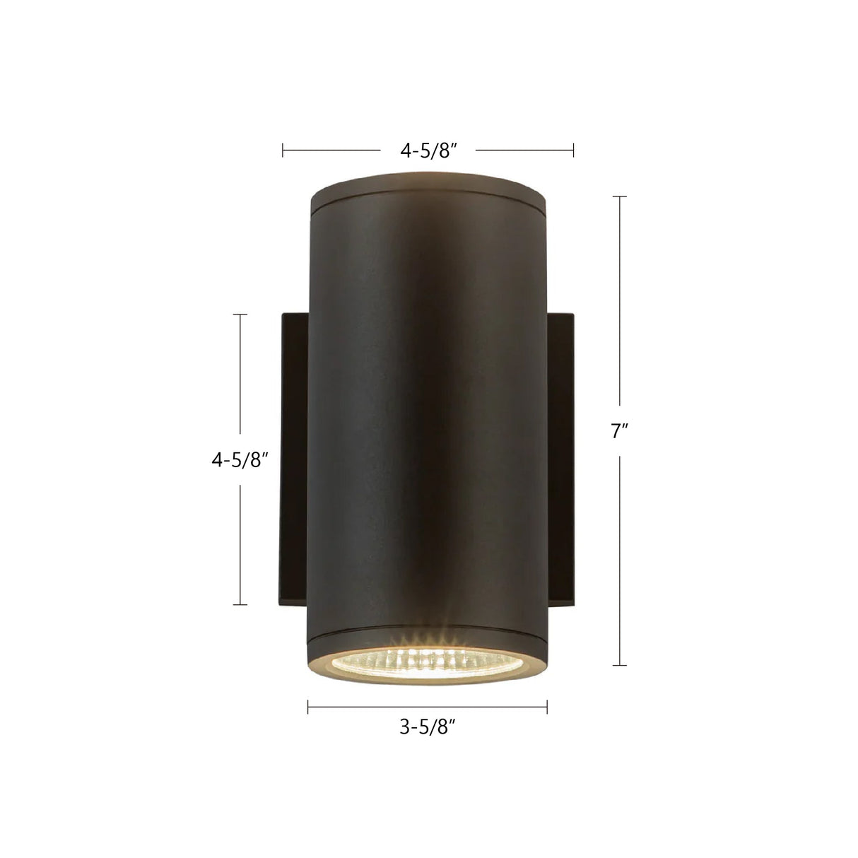 Kuzco Architectural Nordic 7-in (3-in Dia.) Exterior Wall