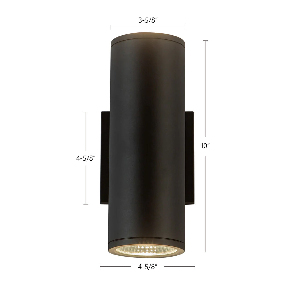 Kuzco Architectural Nordic 10-in (3-in Dia.) Exterior Wall