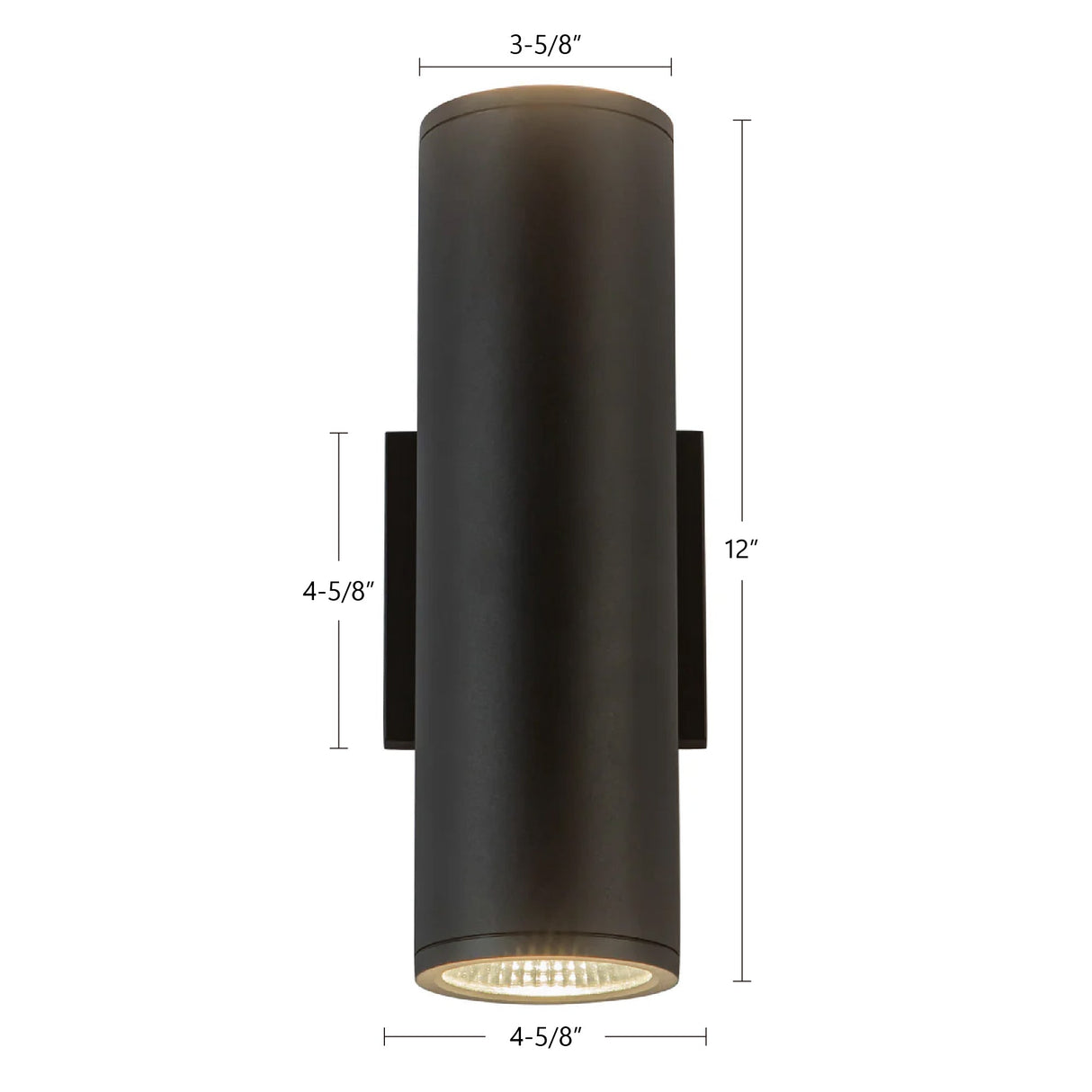 Kuzco Architectural Nordic 12-in (3-in Dia.) Exterior Wall