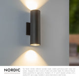 Kuzco Architectural Nordic 12-in (3-in Dia.) Exterior Wall