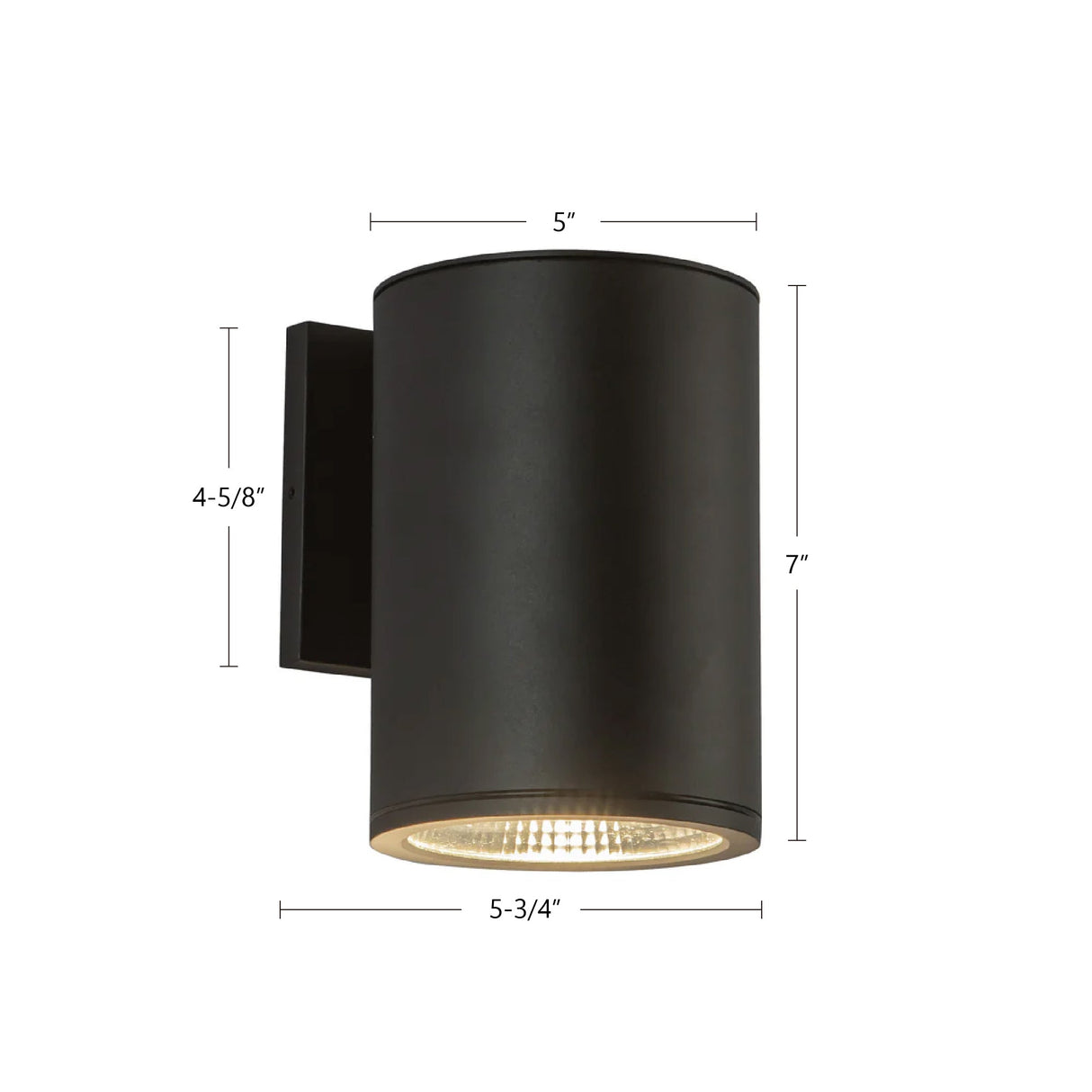 Kuzco Architectural Nordic 7-in (5-in Dia.) Exterior Wall