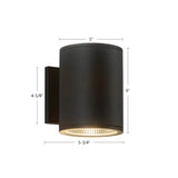 Kuzco Architectural Nordic 6-in (5-in Dia.) Exterior Wall